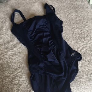 Speedo swimsuit.